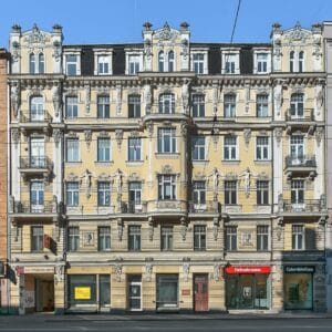 Mikhail Eisenstein architecture Brīvības 99 Riga Art Nouveau facade