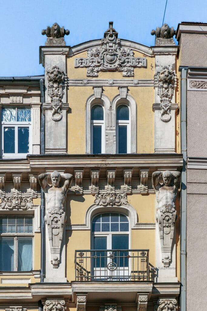 Mikhail Eisenstein architecture Brīvības 99 Riga Art Nouveau facade