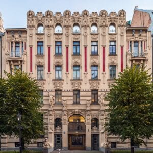 Alberta 2a Riga Art Nouveau facade by Mikhail Eisenstein high resolution