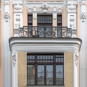Alberta street 2a, Riga Art Nouveau facade Mikhail Eisenstein