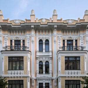 Alberta street 2a, Riga Art Nouveau facade Mikhail Eisenstein