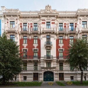 Alberta street 6, Riga Art Nouveau Mikhail Eisenstein