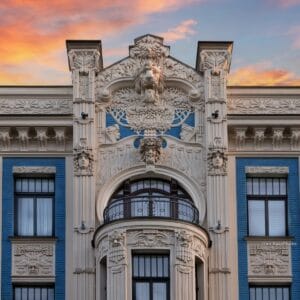 Alberta street 8, Mikhail Eisenstein, Art Nouveau