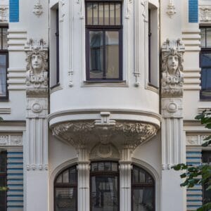 Alberta street 8, Mikhail Eisenstein, Art Nouveau