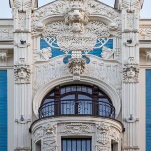 Alberta street 8, Mikhail Eisenstein, Art Nouveau