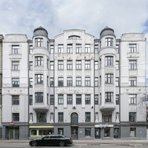 Lāčplēša street 61 facade Northern Art Nouveau