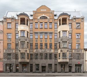 Ģertrūdes street 60, Jugendstil Art Nouveau facade